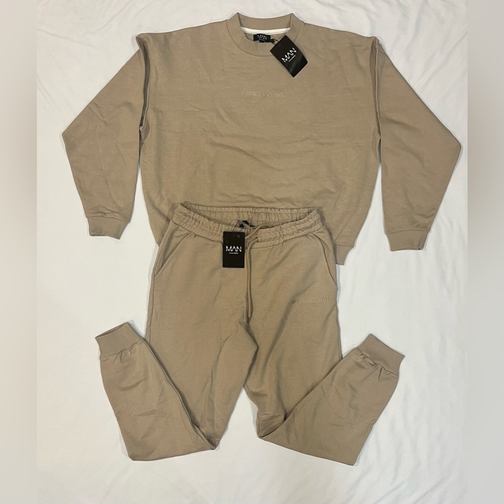 2-piece BOOHOO MENS limited edition sweats tracksuit